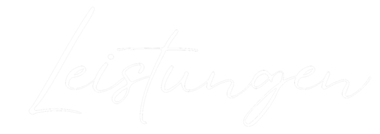 Dienstleistungen | PS Hausmeisterservice Weißer Schriftzug „Leistungen“ in eleganter Schreibschrift auf schwarzem Hintergrund.