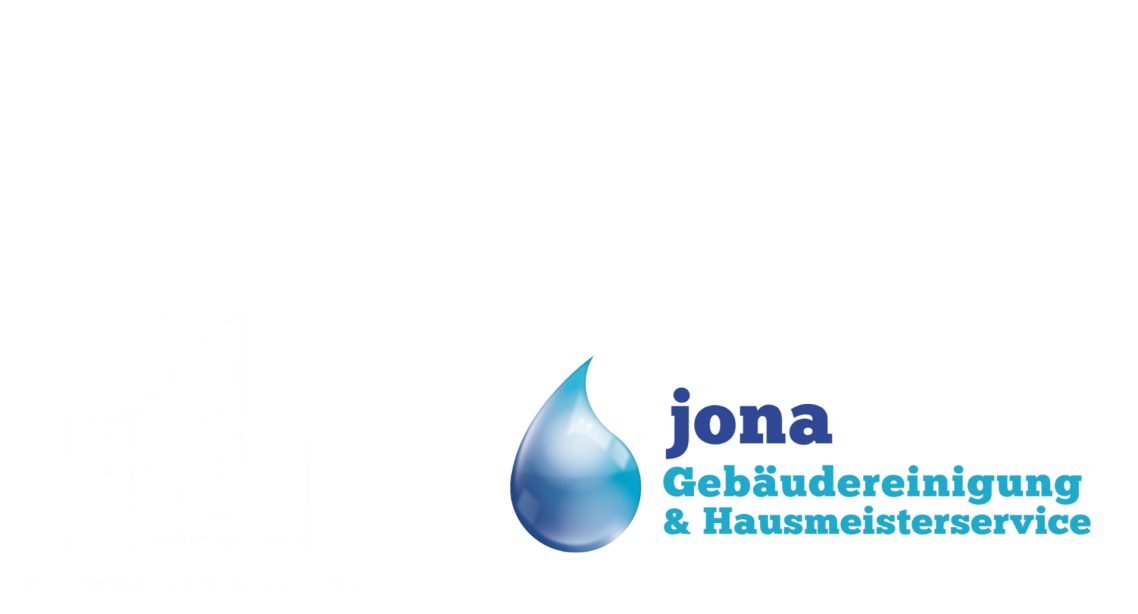 PS Hausmeisterservice & Jona – Unsere Partnerschaft Logos von PS Hausmeisterservice und Jona Gebäudereinigung & Hausmeisterservice als Partnerunternehmen.